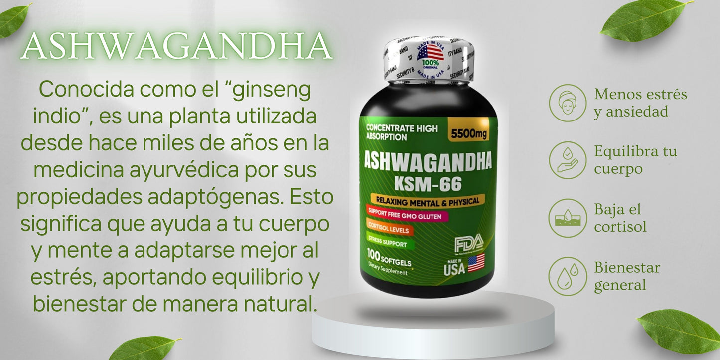 Ashwagandha KSM66 x 100 softgels