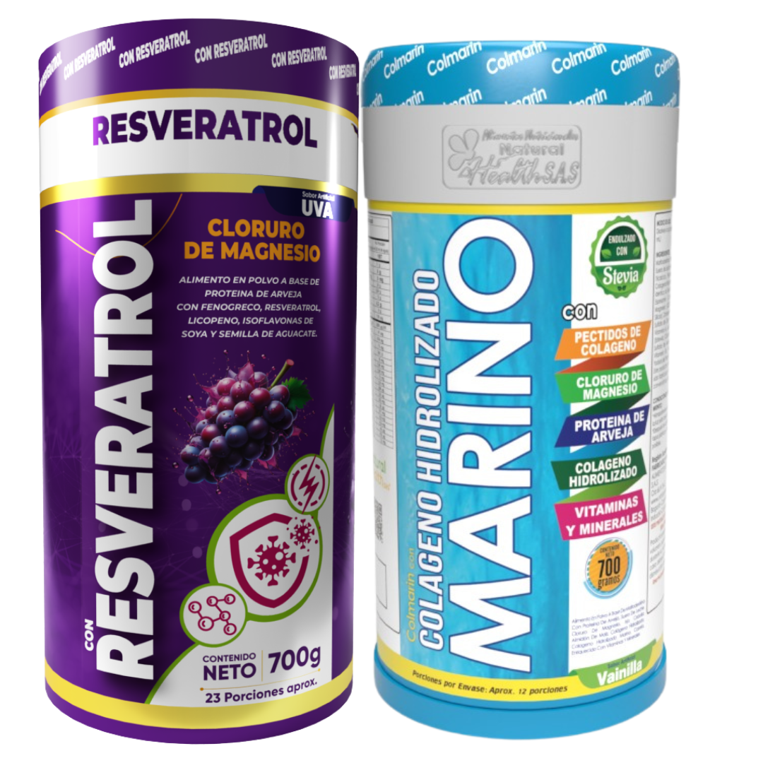 Resveratrol y colágeno hidrolizado