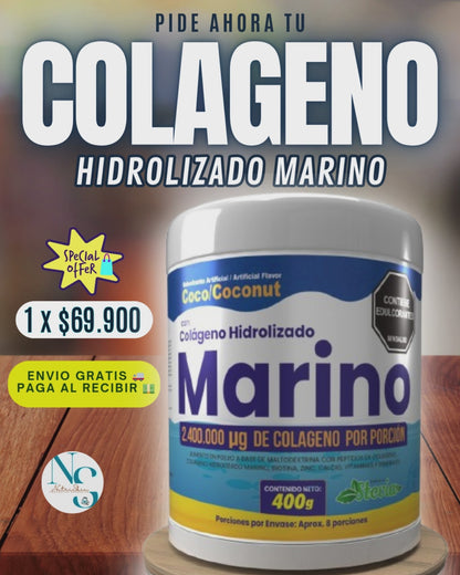 Colágeno Hidrolizado Marino x 400 gr